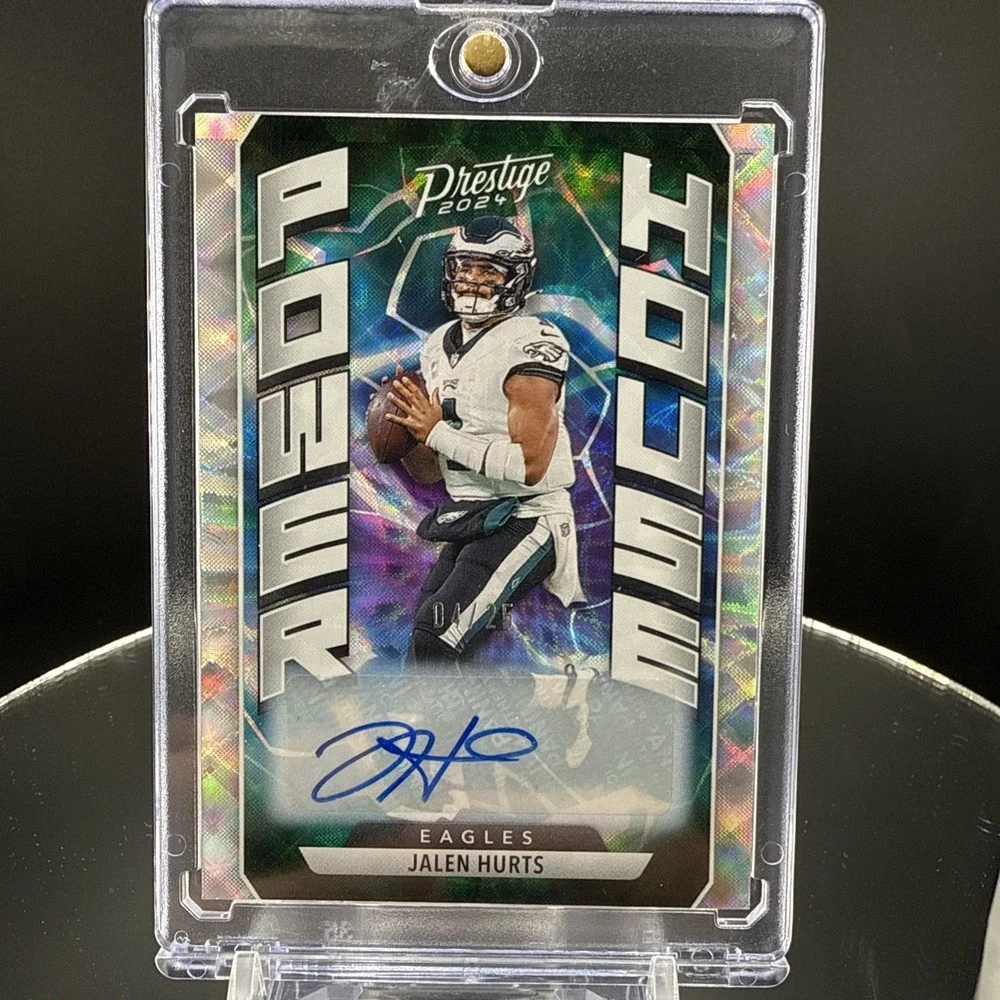 2024 Panini Prestige PowerHouse Jalen Hurts Xtra Points Platinum Auto /25